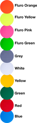 hard hat colour chart