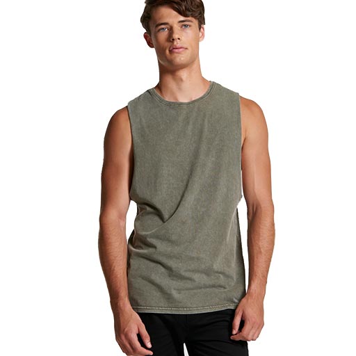 Mens Stone Wash Barnard Tank