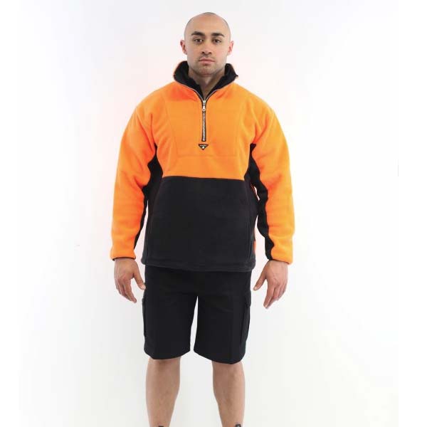 Hi Vis Fleece  Orange / Black