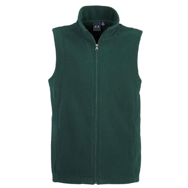 Mens Plain Microfleece Vest