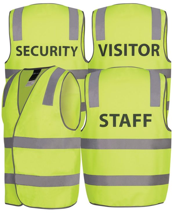 HI VIS D+N SAFETY VEST SECURITY/STAFF/VISITOR