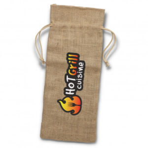 Jute Wine Drawstring Bag - Sale