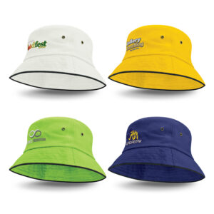 Bondi Bucket Hat - Black Sandwich Trim - Sale