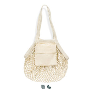 Cotton Mesh Foldaway Tote Bag - Small